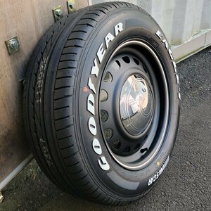 新作 ハイエース 200系 レジアスエース グッドイヤー ナスカー 215/65R16C タイヤ ホイール 4本 セット ホワイトレター D-STEEL