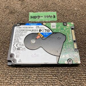 HDD-1043 激安 HDD2TB 2.5インチ SATA 25時間 内蔵HDD WD WD20SPZX-22UA7T0 Crystaldiskinfoにて正常品 中古