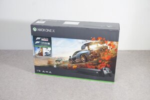 [QS][F4399912] 未使用品 Microsoft CYV-00062 Xbox One X 1TB Forza Horizon 4/Forza Motorsport 7 コード同梱版