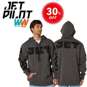 ブラックフライデー 期間限定 ジェットパイロット JETPILOT パーカー セール 30%オフ 送料無料 ディバイディド ジップ W23705 チャコール S