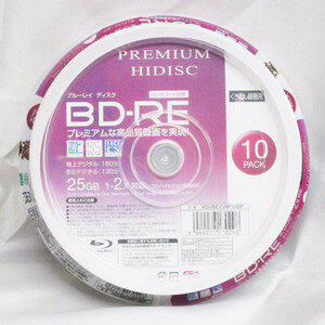 送料無料メール便 BD-RE ブルーレイ くり返し録画 CPRM対応 25GB 10枚 高品質 プレミアム HIDISC HDVBE25NP10SP/0298ｘ３個セット