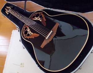 ★USA製★美品.美音★Ovation 1758 Elite 12 String - Black ★