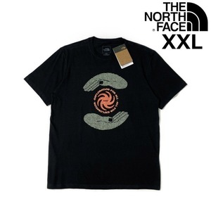 1円～!売切!【正規新品】THE NORTH FACE S/S BRAND PROUD TEE 半袖 Tシャツ US限定 グラフィック 男女兼用 アウトドア(XXL)黒 180902-18