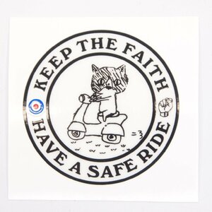 Sticker 50mm scooter cat ステッカー スクーターキャット Vespa Lambretta ベスパ ランブレッタ 50S 100 ET3 GTR RALLY PX200E 160GS