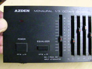 ＡＺＤＥＮ　monural　３．１、octave　graphic　EQUALIZER　GX５００