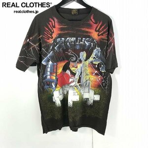 ☆BROCKUM/ブロックム社 90s USA製 METALLICA/メタリカ バンド ビンテージ プリント 半袖Tシャツ/XL /LPL