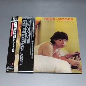 紙ジャケ　　SHM-CD　　　MICK　JAGGER　　　　/　 　 　SHE’S　THE　BOSS　　　紙ジャケット　　国内盤　　　