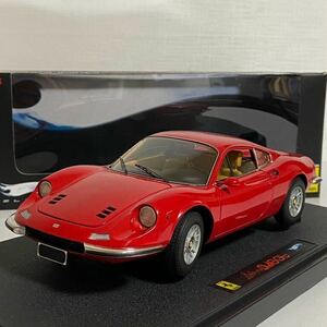 ★ホットウィール・エリート／HotWHeeLs・ELITE：1/18 ★フェラーリ ディーノ246GT／FERRARI DINO 246GT (RED) ☆used