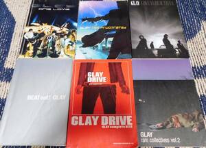 GLAY バンドスコア 6冊セット BEAT out!/DRIVE/rare collectives vol.2/ONE LOVE/THE FRUSTRATED/LOVE IS BEAUTIFUL