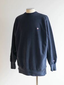 【USA製】90s champion リバースウィーブ スウェット XXL 刺繍タグ チャンピオン アメリカ製 トレーナー 80s ネイビー トリコタグ