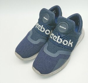 ◇ Reebok リーボック ブランドロゴ入り　軽量 ランニングシューズ サイズ28 ネイビー メンズ E