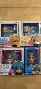 【中古品】【セット売り】ねんどろいど №339a～№341「Happyくじ 初音ミク FamilyMart Ver.」「鏡音リン・レン FamilyMart Ver.」