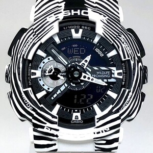 G-SHOCK ジーショック 【IT507D4W66VM】 GA-110WLP-7A ワイルドライフ・プロミシング グレビーシマウマ アナデジ LEDライト 2021年11月発売