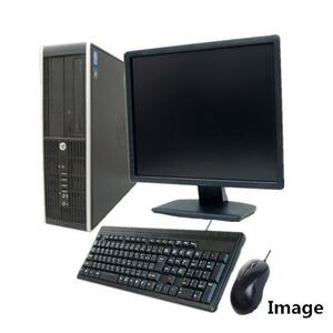 中古パソコン Windows 7 Pro 32bit 19インチ液晶セット HP Compaq シリーズ Core i5～/メモリ4G/HDD500GB/DVD-ROM