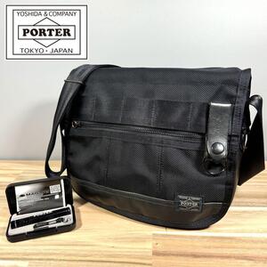 【美品】PORTER HEAT ヒート ショルダーバッグ マグライト付き