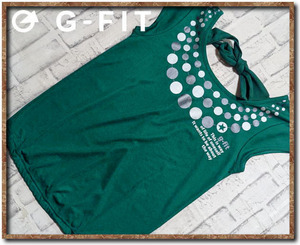 ☆G-FIT　ジーフィット　リボン付きカットソー　緑☆