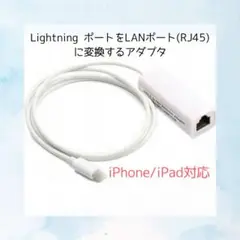 Lightning ポート ライトニングポート LAN有線ネット 変換アダプタ