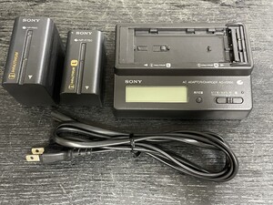 SONY 充電器AC-VQ850 純正バッテリー NP-F750/NP-F930 2個