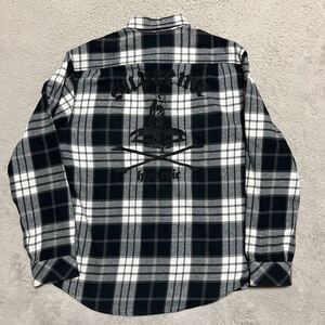 21ss Supreme × HYSTERIC GLAMOUR Flannel Shirt ヒステリックグラマー　フランネルシャツ　スカル　GIRL M