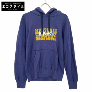 HYSTERIC GLAMOUR ヒステリックグラマー JERRY LOGO ROOM パーカー ネイビー S トップス コットン メンズ 中古