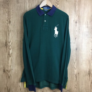 90s Polo by Ralph Lauren custom fit ポロ ラルフローレン ラガーシャツ 長袖 ポロシャツ サイズ メンズ M s24102826