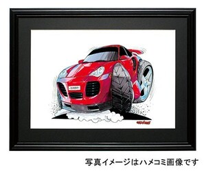 イラスト ポルシェ911ターボ（996・赤）