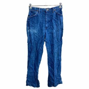 Wrangler カウボーイ ロングパンツ W30 ラングラー レディース インディゴブルー コットン USA製 古着卸 アメリカ仕入 2310-574