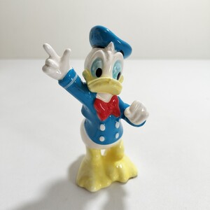 1980s Disney ビンテージ 東京ディズニーランド ドナルドダック フィギュリン 高さ10cm [ドナルド 陶器人形 置物 当時物]