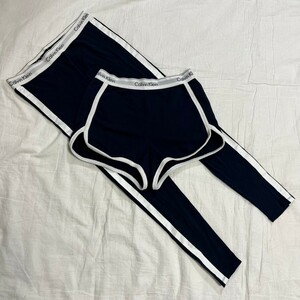 calvin klein カルバンクライン　腰ライン　ショーツ　スパッツ　セット　パンツ　S