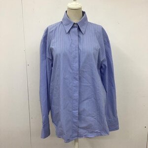 ZARA XS ザラ シャツ、ブラウス 長袖 7385 186 400 オーバーサイズ Shirt Blouse 青 / ブルー / X 白 / ホワイト / 10122675