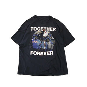 80s beastie boys run dmc together forever 両面 プリント Tシャツ tee vintage band ビンテージ バンド rap ラップ ビースティボーイズ