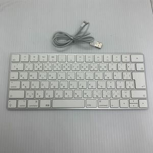 （702-6）有線接続のみ使用可 Apple Magic Keyboard A1644 Mac ケーブル付き アップル キーボード 純正 JIS配列 日本語　ジャンク