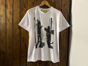 新品●ミッキーマウス & グーフィー　ロックスター　パロディ　プリントTシャツ［L］●パンクロック/検)ラモーンズ/セックスピストルズ