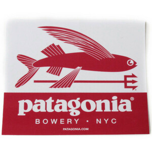 パタゴニア バワリー ニューヨーク 限定 トライデントフィッシュ ステッカー PATAGONIA BOWERY NYC 飛魚 海外 店舗 アメリカ シール デコ