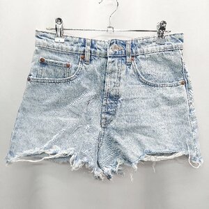 ◇ ZARA ザラ ショートパンツ サイズ36 ライトブルー レディース E