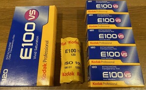 Kodak Professional E100 VS EKTACHROME Color transparency film vivid saturation 120 ブローニー　11本　期限切れ　冷蔵庫保管