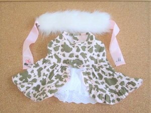 新品タグ付き　展示品　●犬服　ディズニー　ミニーちゃん　店頭2380円　ファーティペット付きワンピース　DS