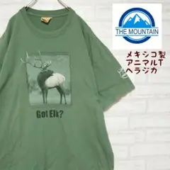 《メキシコ製》THE MOUNTAIN ザマウンテン アニマルTシャツ ヘラジカ