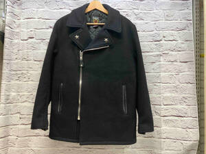 SCHOTT WOOL PEA COAT ZIP FRONT/7068 ピーコート　表記サイズ36(S) ブラック 店舗受取可