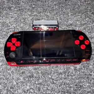 ● ソニー　PSP3000 ブラックレッド 美品　プレイステーションポータブル　本体 レッド ブラック PSP ワンセグチューナー付き