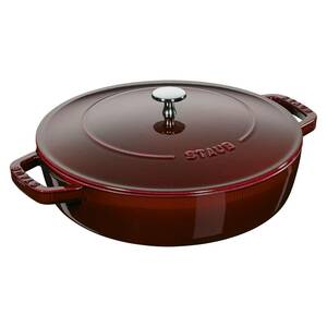 新品未使用　ストウブ STAUB 無水鍋 ブレイザー ソテーパン 24cm グレナディン 40511-512