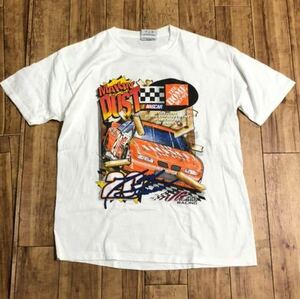 90年代 1999年 NASCAR ナスカー JOE GIBBS RACING プリントTシャツ ホワイト Mサイズ ヴィンテージ カーレース モータースポーツ USA製