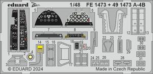 エデュアルド(FE1473) 1/48 A-4B用内装エッチングパーツ(ハセガワ、HOBBY2000用)