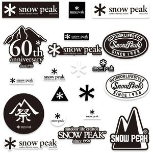スノーピーク snowpeak ステッカー 20枚 食器 コンロ　タープ ステンレス カップ テント シール アウトドア ロゴ