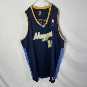 リーボック　NBA ノースリーブユニフォーム　古着　4XLサイズ ネイビー