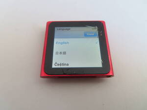 Apple iPod nano A1366 (第6世代) 8GB レッド (PRODUCT)