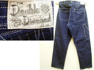 即決[W34]DOUBLE DIAMOND ウォバッシュ ストライプ WABASH STRIPE ペインターパンツ THE REAL MCCOY