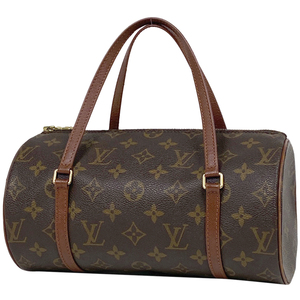 ルイ・ヴィトン Louis Vuitton パピヨン 26 筒型 旧旧型 ハンドバッグ モノグラム ブラウン M51366 レディース 【中古】