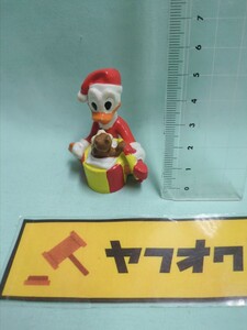 ビンテージ　ディズニー　PVC フィギュア　クリスマス　アプローズ　ドナルドダック　サンタクロース　チップとデール