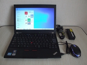 ☆高速SSD搭載 Lenovo ThinkPad X220i 第二世代 Core i3-2350M 2.30GHz/4GB/SSD 240GB/12.5型/Windows10☆4147